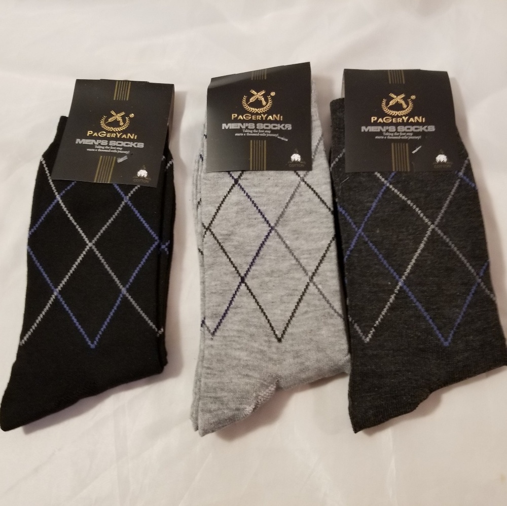 New Mens Socks 3 Pack Dress
